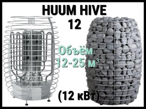 Электрическая печь Huum Hive 12 под выносной пульт управления (Мощность 12 кВт, объем 12-25 м3)