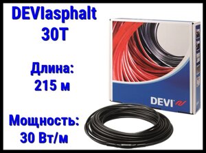 Двухжильный нагревательный кабель DEVIasphalt 30T на 380В - 215 м. (DTIK-30, длина: 215 м., мощность: 6470 Вт)