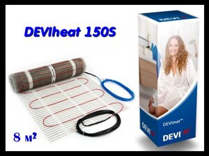 Супер тонкий одножильный нагревательный мат DEVIheat 150S - 0,5м x 16м (DSVF-150, площадь: 8,0 м2)