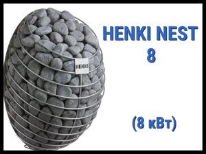 Электрическая печь Henki Nest 8 под выносной пульт управления (Мощность 8 кВт, объем 9-14 м3)