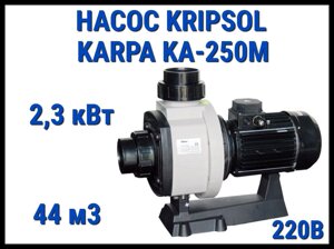 Насос для бассейна Kripsol Karpa KA-250M без префильтра (Производительность 44 м3/ч, мощность 2,3 кВт, 220В)