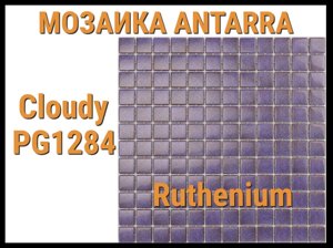 Мозаика стеклянная Antarra Cloudy PG1284 (Коллекция Cloudy, Ruthenium, фиолетовая)