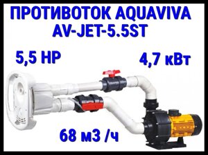 Противоток AquaViva AV-Jet-5.5ST для бассейна (Производительность 68 м3/ч, 4,7 кВт, 380В)