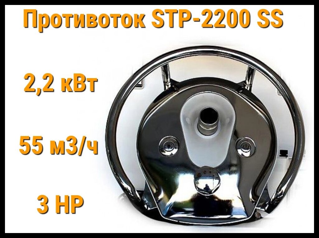 Противоток Glong STP 2200 SS для бассейна (Производительность 55 м3/ч, 2,2 кВт, 3 HP) от компании Welland - фото 1