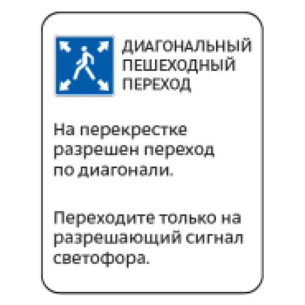 5.19. инф — Информационная табличка для пешеходов от компании На все случаи - фото 1