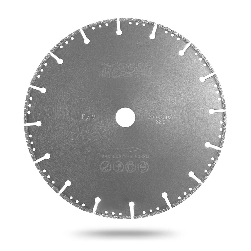 Алмазный диск для резки металла Messer F/M. Диаметр 352 мм. от компании На все случаи - фото 1