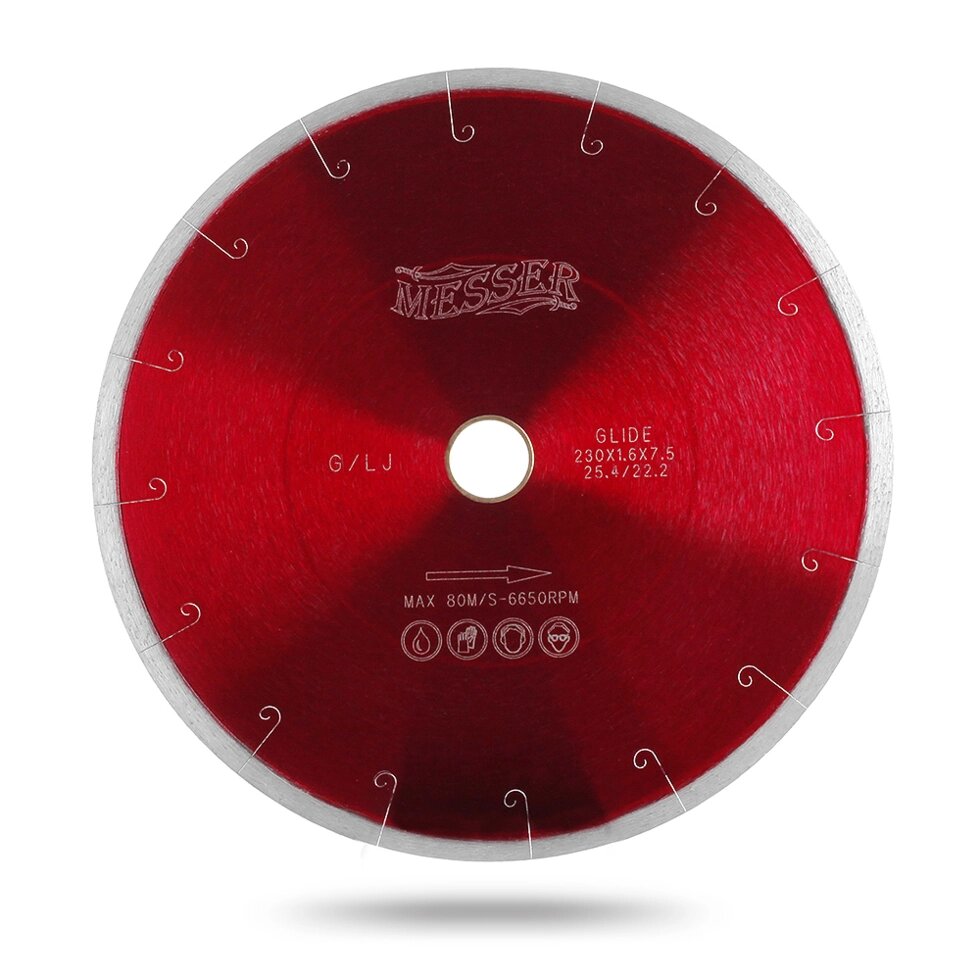 Алмазный диск Messer G/L J-Slot с микропазом. Диаметр 400 мм от компании На все случаи - фото 1