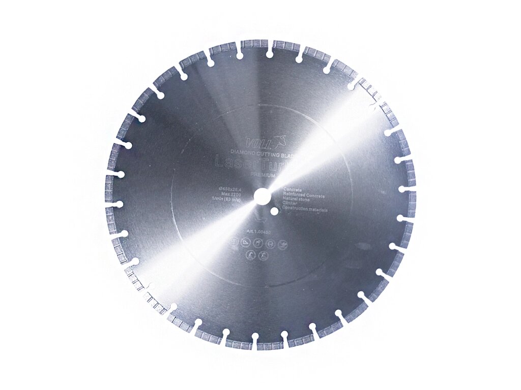 Алмазный диск VOLL LaserTurbo V PREMIUM 450 х 25.4 мм от компании На все случаи - фото 1