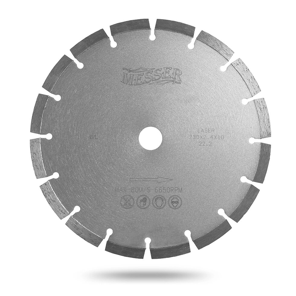 Алмазный сегментный диск Messer B/L. Диаметр 450 мм. от компании На все случаи - фото 1