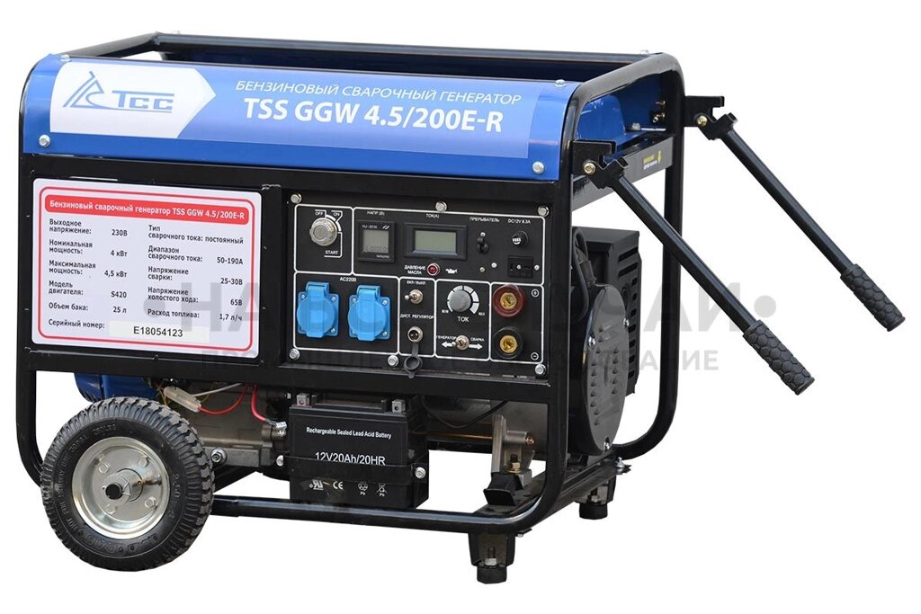 Бензиновый сварочный генератор TSS GGW 4.5/200E-R от компании На все случаи - фото 1