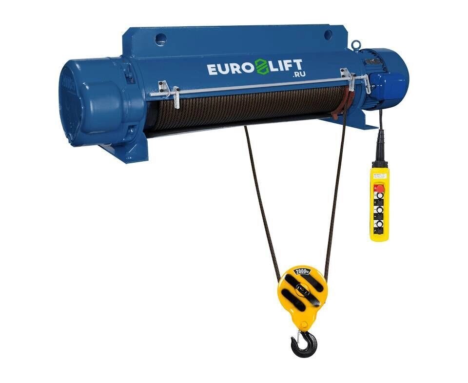 EURO-LIFT CD1 1 т, 12 м Канатный стационарный тельфер от компании На все случаи - фото 1