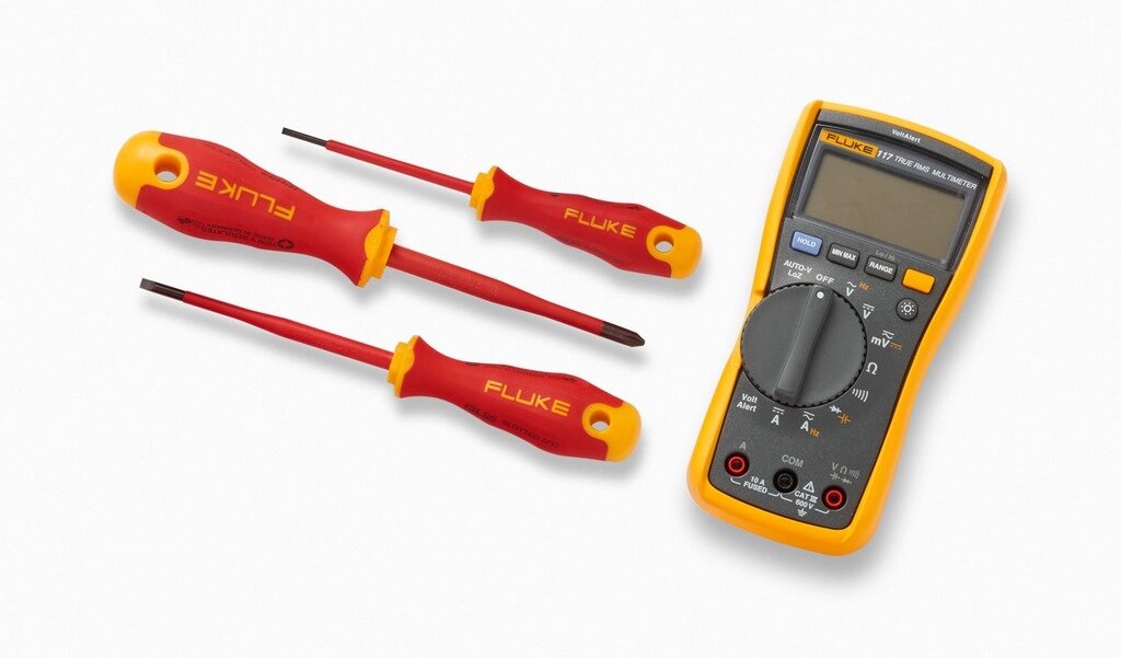 Комплект Fluke IB117L - мультиметр Fluke 117 с набором отвёрток от компании На все случаи - фото 1