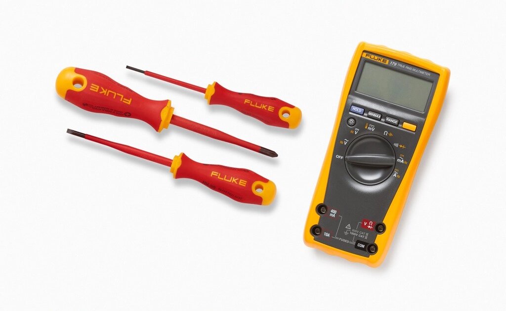 Комплект Fluke IB179L-EGFID - мультиметр Fluke 179 с набором отвёрток от компании На все случаи - фото 1