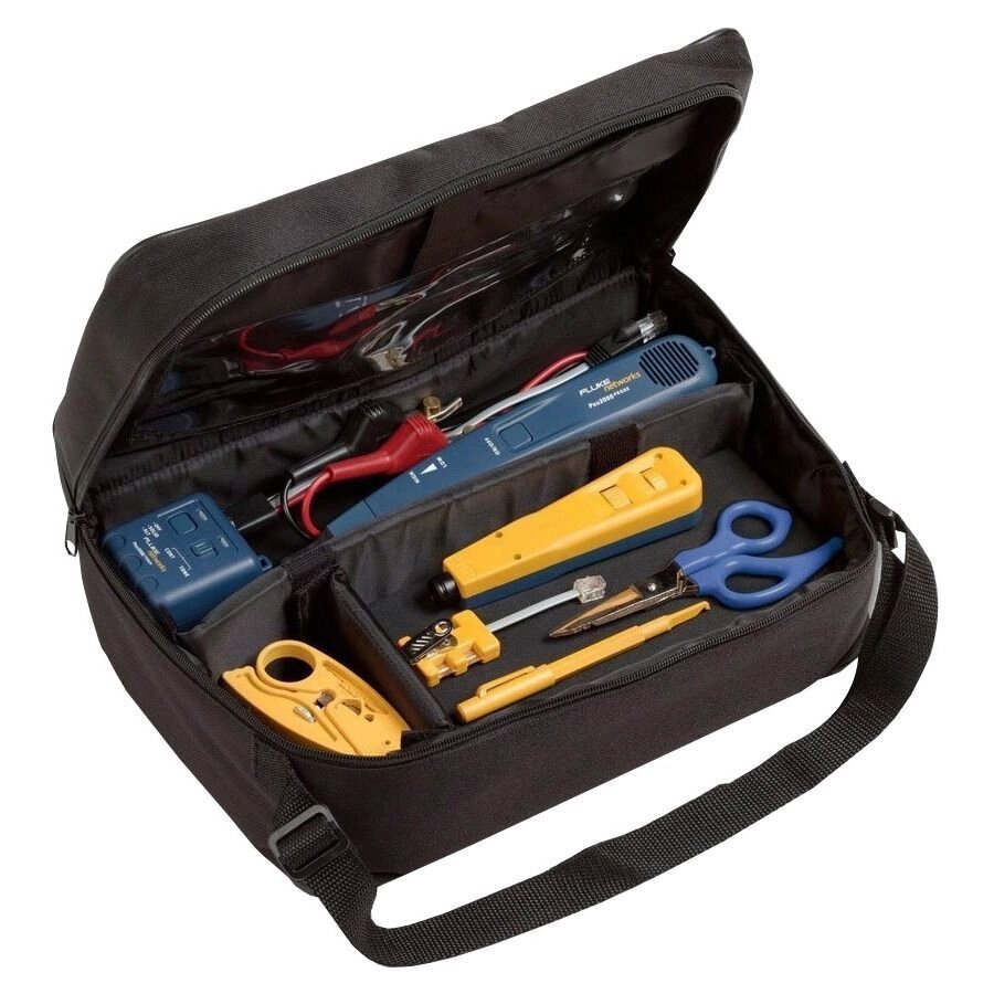 Набор инструментов Fluke Networks Electrical Contractor Telecom Kit II with PRO3000 Toner & Probe Kit от компании На все случаи - фото 1