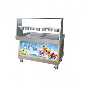 Фризер для ролл мороженого KCB-2Y FoodAtlas (контейнеры, стол для топпингов, контроль температуры)