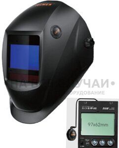 Сварочная маска с автоматическим светофильтром Tecmen ADF - 815S TM16 черная (внешн. кнопка зачистки)