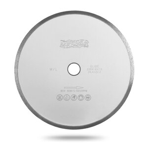 Алмазный диск Messer M/L (сплошная кромка). Диаметр 400 мм.