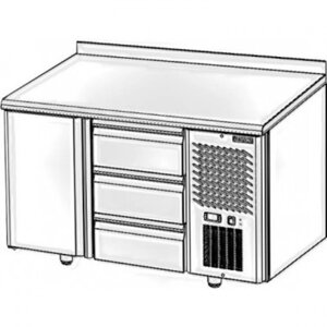 Стол холодильный Polair TM2GN-02-G