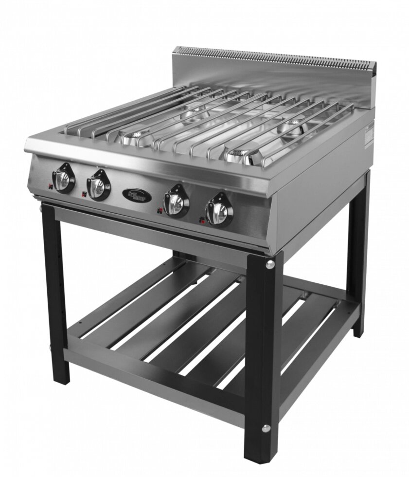 Плита газовая на подставке Ф4ПГ/900 (решетка из н/стали) Grill Master от компании На все случаи - фото 1