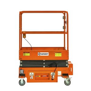 Подъемник ножничный несамоходный SJY-0.3-3 (220В, 300 кг, 3 м) SMARTLIFT (SMART)