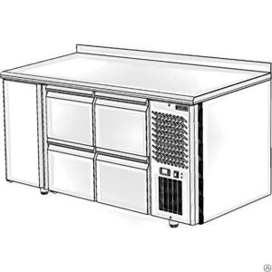 Стол холодильный Polair TM3GN-022-G