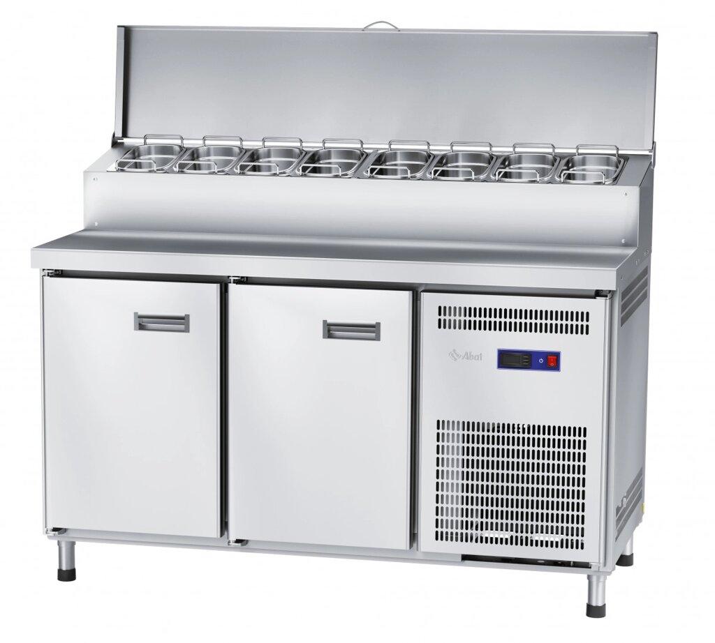 Стол холодильный среднетемпературный СХС-70-01П для пиццы (2 двери, GN 1/4 - 8 шт) от компании На все случаи - фото 1