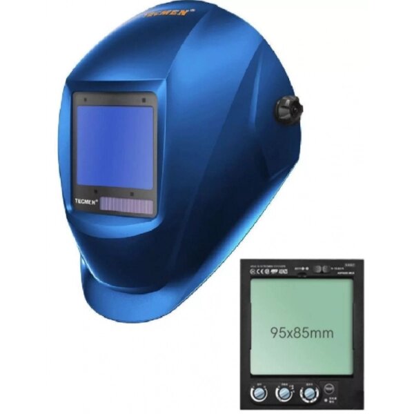 Сварочная маска с автоматическим светофильтром Tecmen ADF - 820S TM16 Синяя от компании На все случаи - фото 1