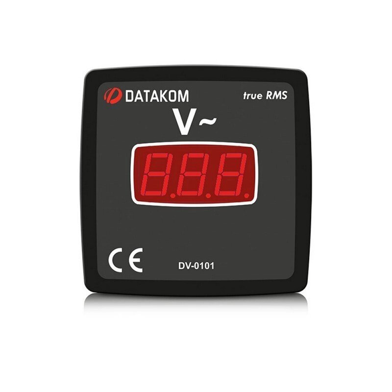 Вольтметр Datakom DV-0101 96х96 1-фазный, изолированное питание от компании На все случаи - фото 1