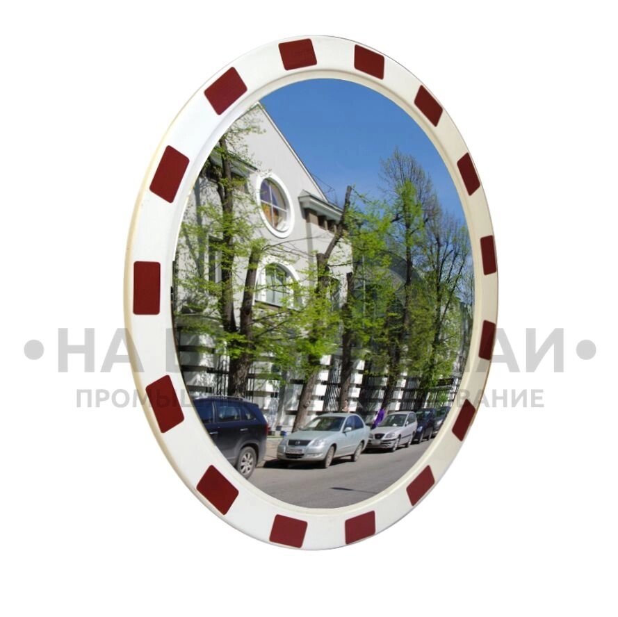 Зеркало уличное круглое с окантовкой 900мм от компании На все случаи - фото 1