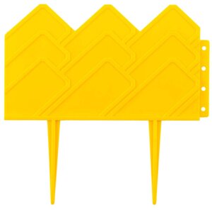 Бордюр декоративный для клумб, Grinda, 14х310 см, желтый (422221-Y)