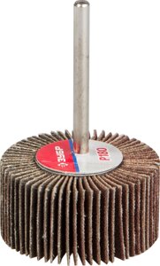 Круг шлифовальный веерный лепестковый ЗУБР электрокорунд нормальный, P180, 15х30мм (36600-180)