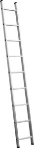 Лестница приставная алюминиевая Сибин, число ступеней 10, алюминий, максимальная нагрузка 150 кг (38834-10)