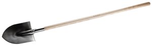 Лопата штыковая ЗУБР, 290х205х1500 мм, нержавеющая сталь, деревянный черенок (4-39401_z01)
