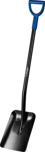 Лопата совковая ЗУБР, стальной черенок, с рукояткой (39556)