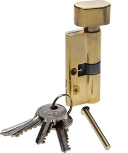 Механизм цилиндровый, ЗУБР, 70 мм, 5-PIN, 5 шт., тип ключ-защелка (52103-70-1)
