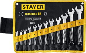 Набор комбинированных гаечных ключей HERCULES, STAYER, 12 шт, 6 - 22 мм (27081-H12_z01)