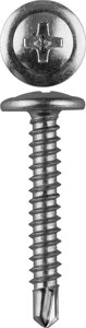 Саморезы по металлу с прессшайбой и сверлом, ЗУБР, 14 х 4.2 мм, 10 000 шт. (4-300210-42-014)