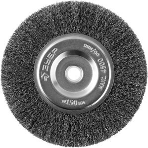 Щетка дисковая для точильно-шлифовального станка ЗУБР Ø 150 мм, серия "Профессионал"35185-150_z02)