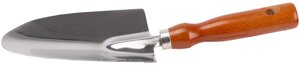Совок посадочный широкий, Grinda, 290 мм, нержавеющая сталь, деревянная ручка (8-421111_z01)