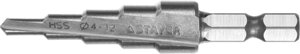 Сверло ступенчатое STAYER 4-12 мм, 5 ступеней, HSS (29660-4-12-5)