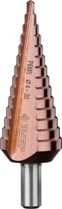Сверло ступенчатое ЗУБР, 4-30 мм, 14 ступеней, кобальтовое покрытие (29672-4-30-14_z01)