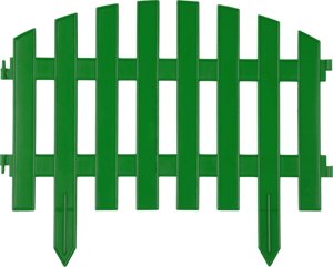 Забор декоративный АР ДЕКО, Grinda, 28х300 см, зеленый (422203-G)