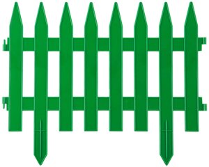 Забор декоративный КЛАССИКА, Grinda, 28х300 см, зеленый (422201-G)