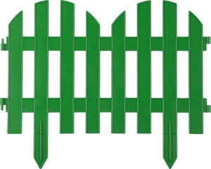 Забор декоративный ПАЛИСАДНИК, Grinda, 28х300 см, зеленый (422205-G)