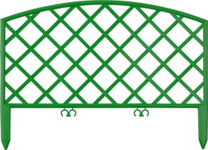 Забор декоративный ПЛЕТЕНЬ, Grinda, 28х320 см, зеленый (422207-G)