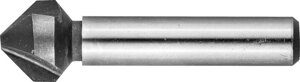 Зенкер конусный ЗУБР Ø 16,5 x 60 мм, для раззенковки М8 (29730-8)
