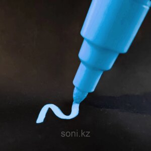 Меловой маркер голубой 3-5мм / Борлы маркер көгілдір 3-5мм