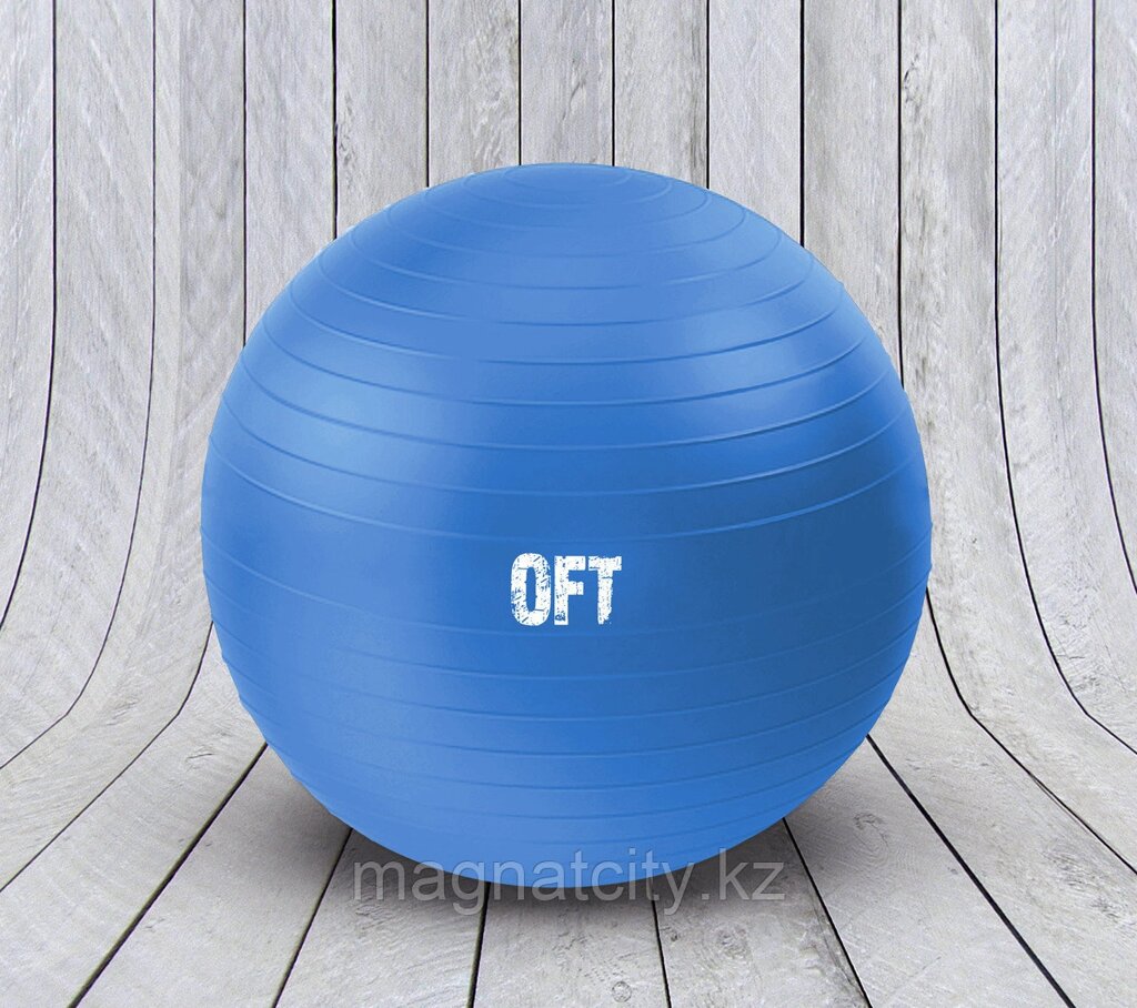 Гимнастический мяч 75 см синий, с насосом (FT-GBR-75BS) от компании Atlanta Интернет-Магазин - фото 1