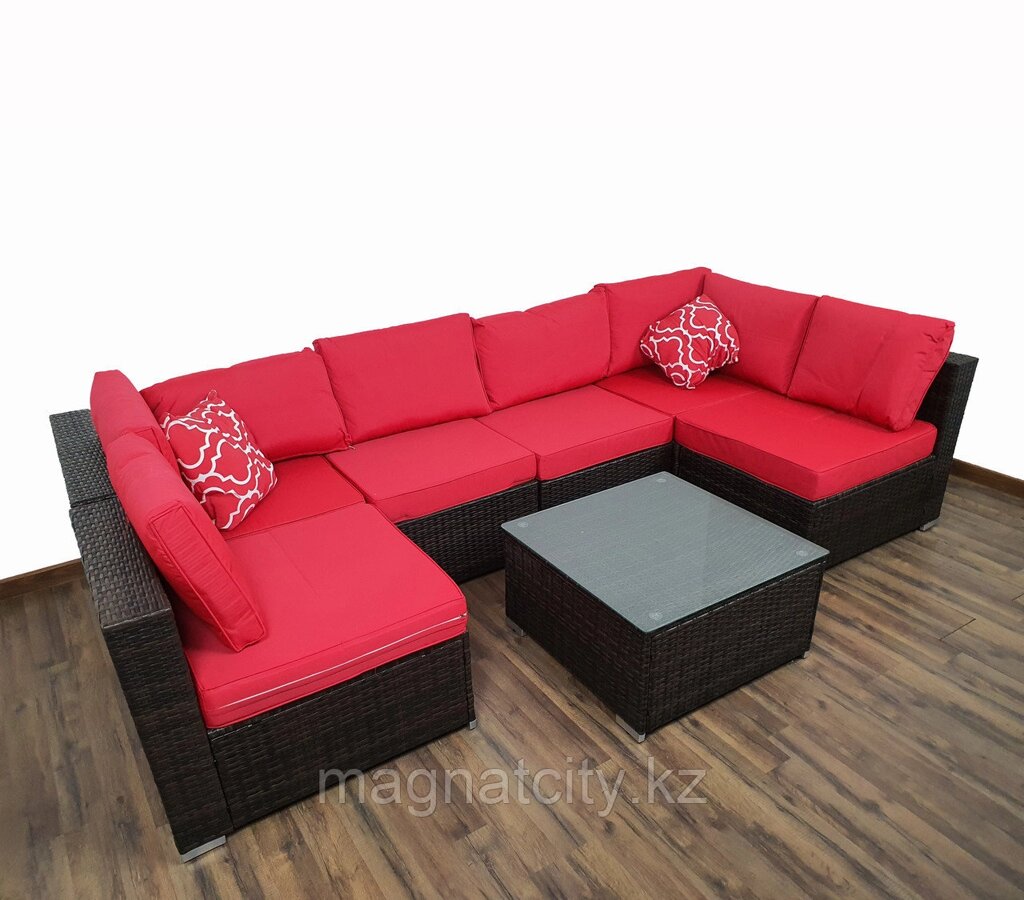 Комплект мебели журнальный "Пекин" (мал кв. подушки - бежевые) от компании Atlanta Интернет-Магазин - фото 1