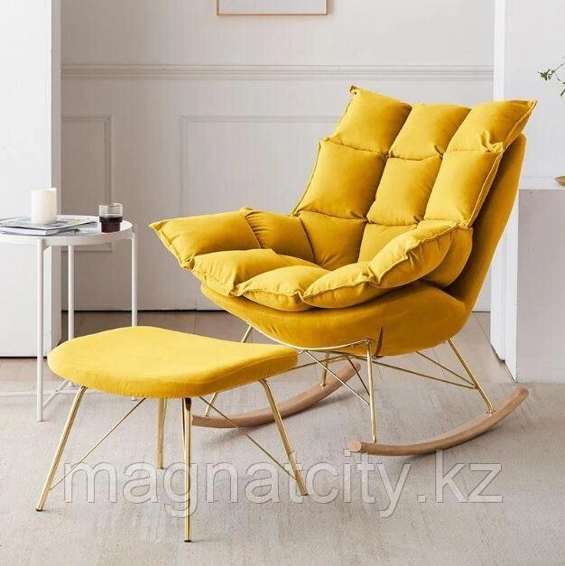 Кресло-качалка "Эйфория" RC-01-yellow от компании Atlanta Интернет-Магазин - фото 1